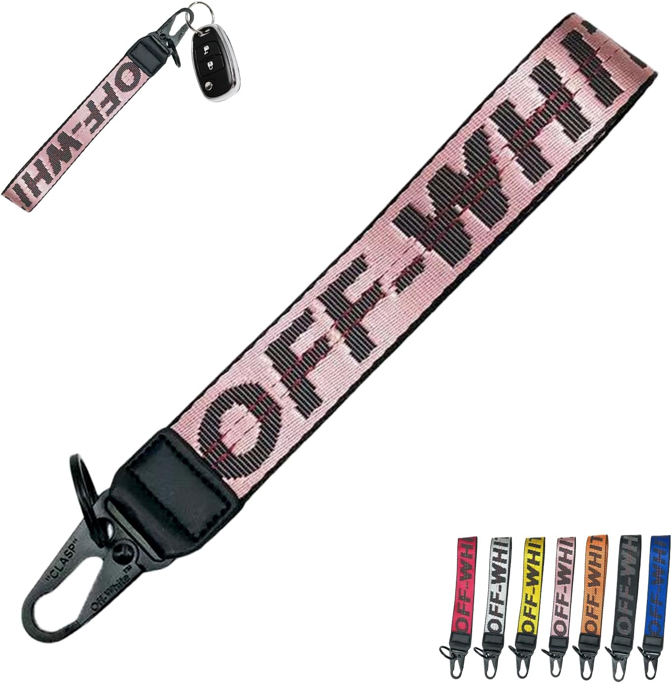 Stylish Fabric Car Keychain Lanyard - Key Ring for Cars, Keys, Wallets Jeans Decoration, Trendy Car Accessory