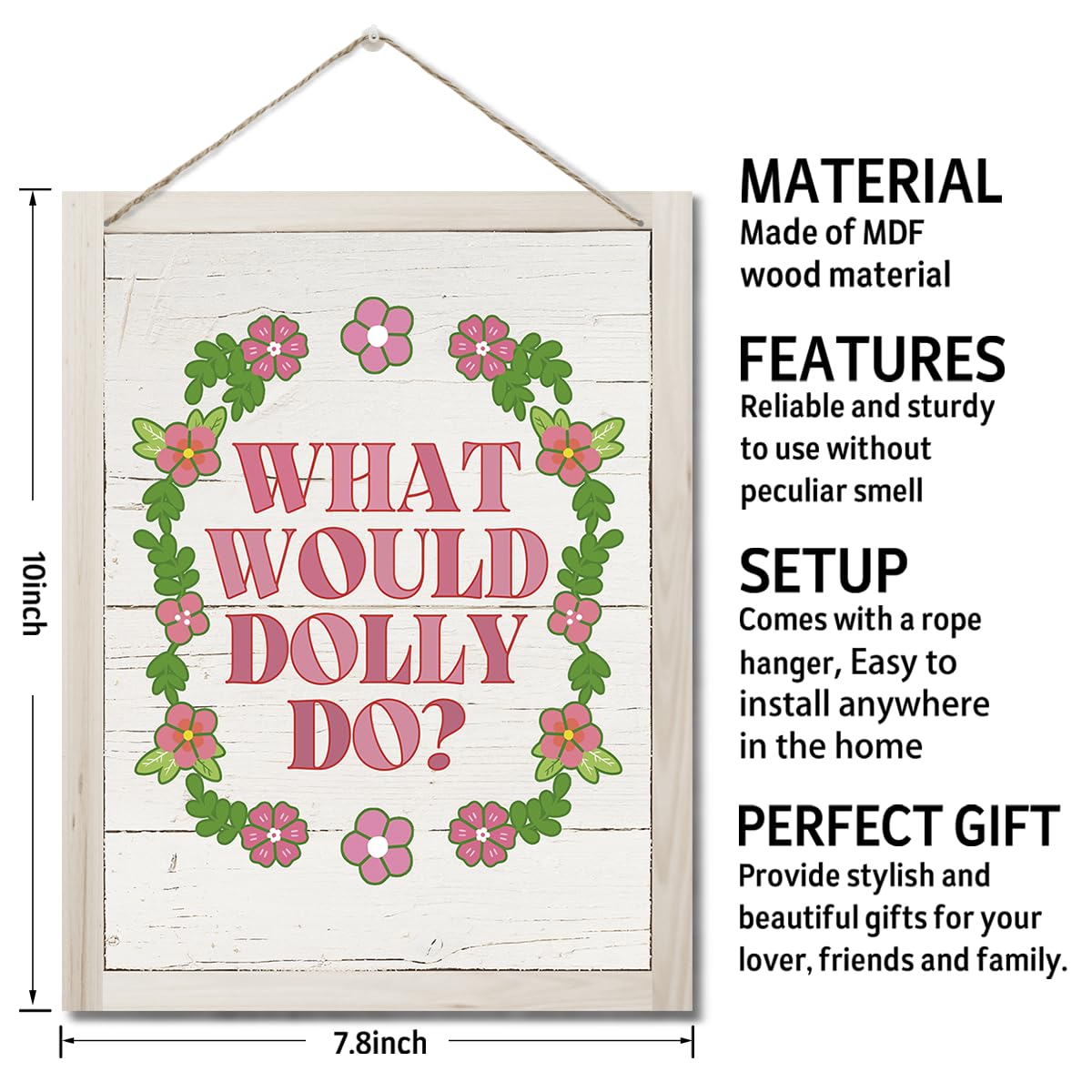 Amazon.com: What would Dolly Do? Decor Sign, Dolly Parton Wall Art