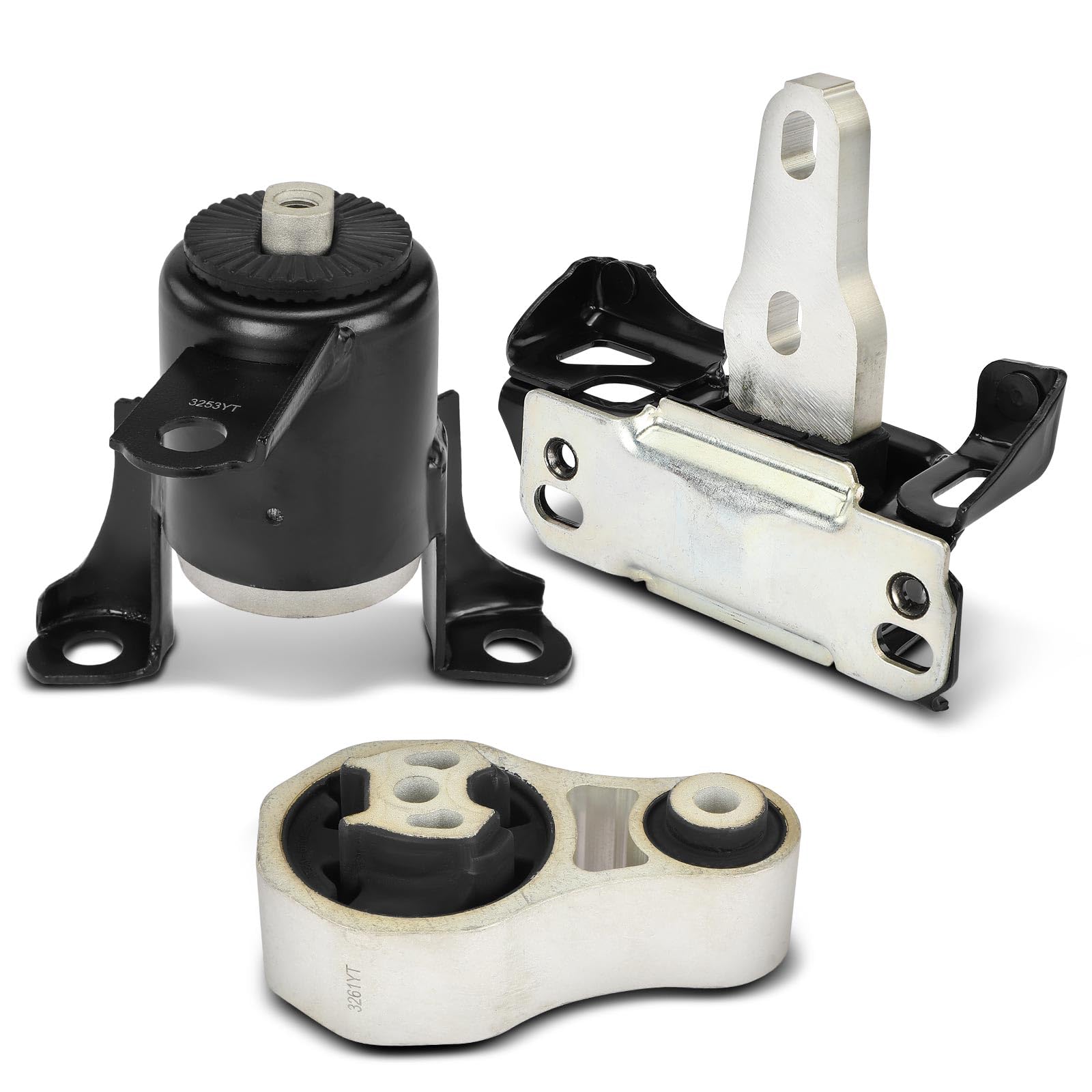 Frankberg 1x Supporto Motore + 1x Supporto del cambio + 1x Supporto di spinta Compatibile con Fiesta VI CB1 CCN 1.2L Fiesta VI CB1 CCN 1.0L B-Max JK 1.0L Fiesta VI CB1 CCN 1.4L EM-4154