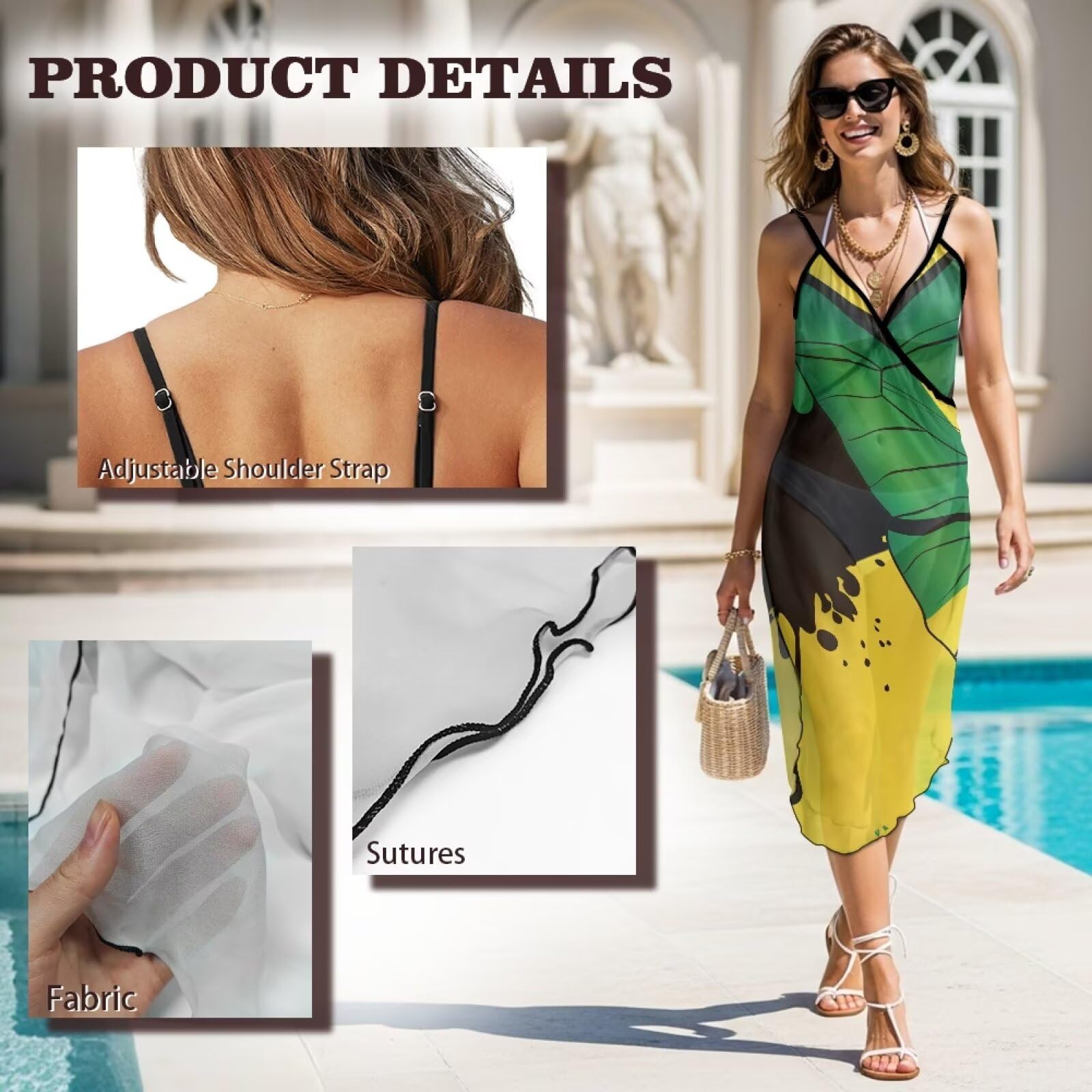 2025 Schmetterlings-Sarong-Wraps für Damen, Hawaii Must Haves S, M, L