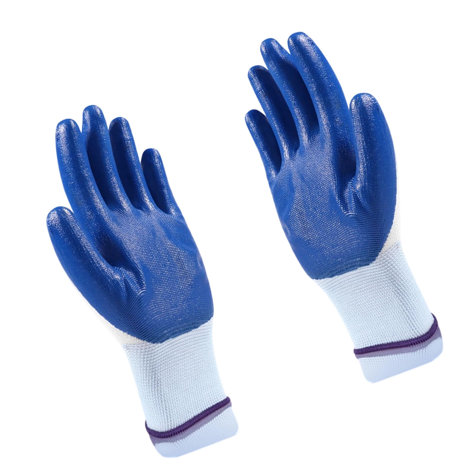 Gants de travail enduits de nitrile avec finition texturée et doublure en tricot pour les tâches ménagères, la réparation et la manipulation de routine Gants de travail revêtus de nitrile Gants de
