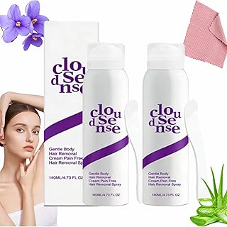 Kit de depilación corporal suave, spray de de...