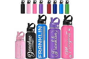 Custom Water Bottles for Kids or Adults, Personalized Sports Water Bottle with...