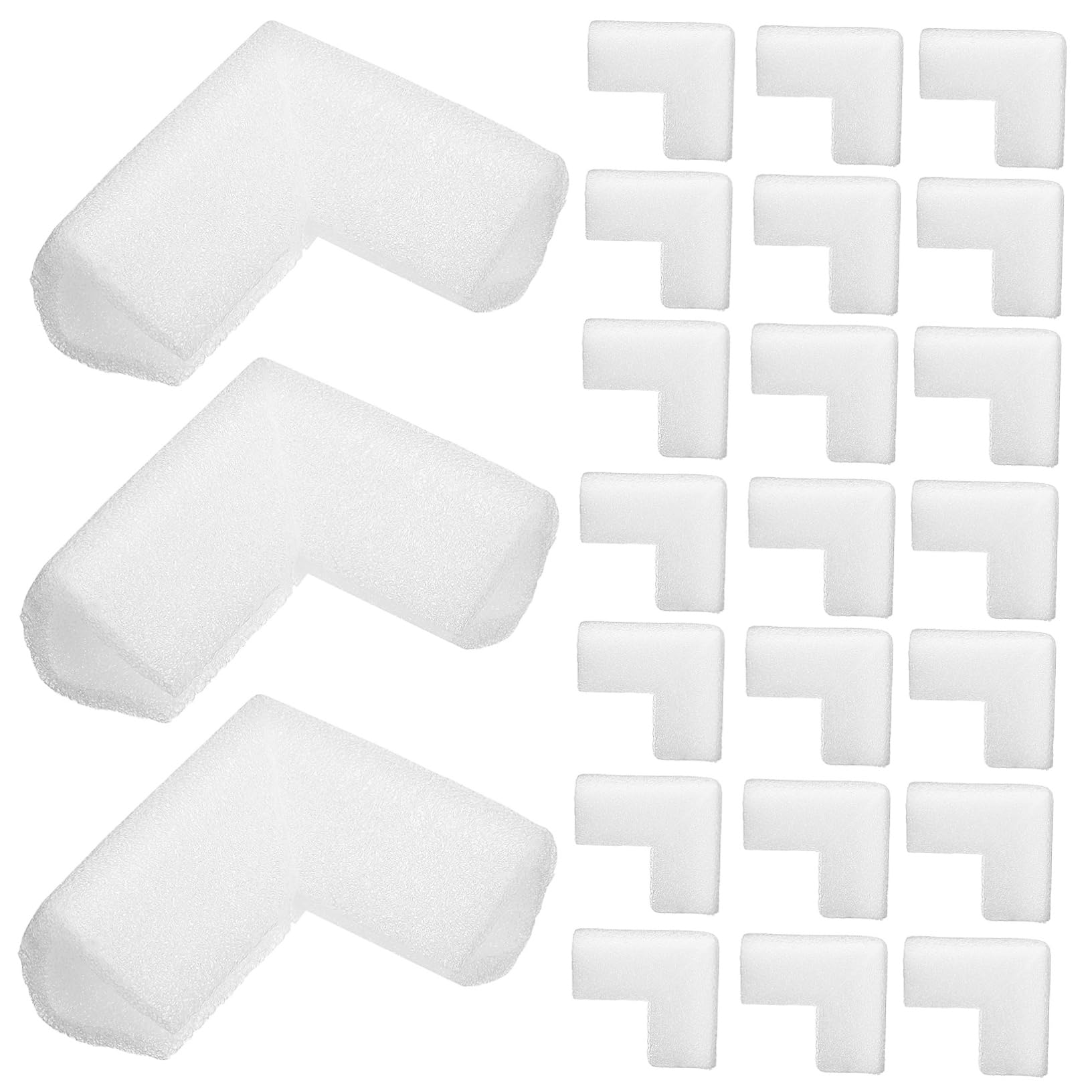 Gadpiparty Protector de Esquinas de Embalaje Epe Blanco, 24 Piezas, Diseño Liviano y Uso Versátil para Muebles y Electrónica en Mudanzas y Embalajes