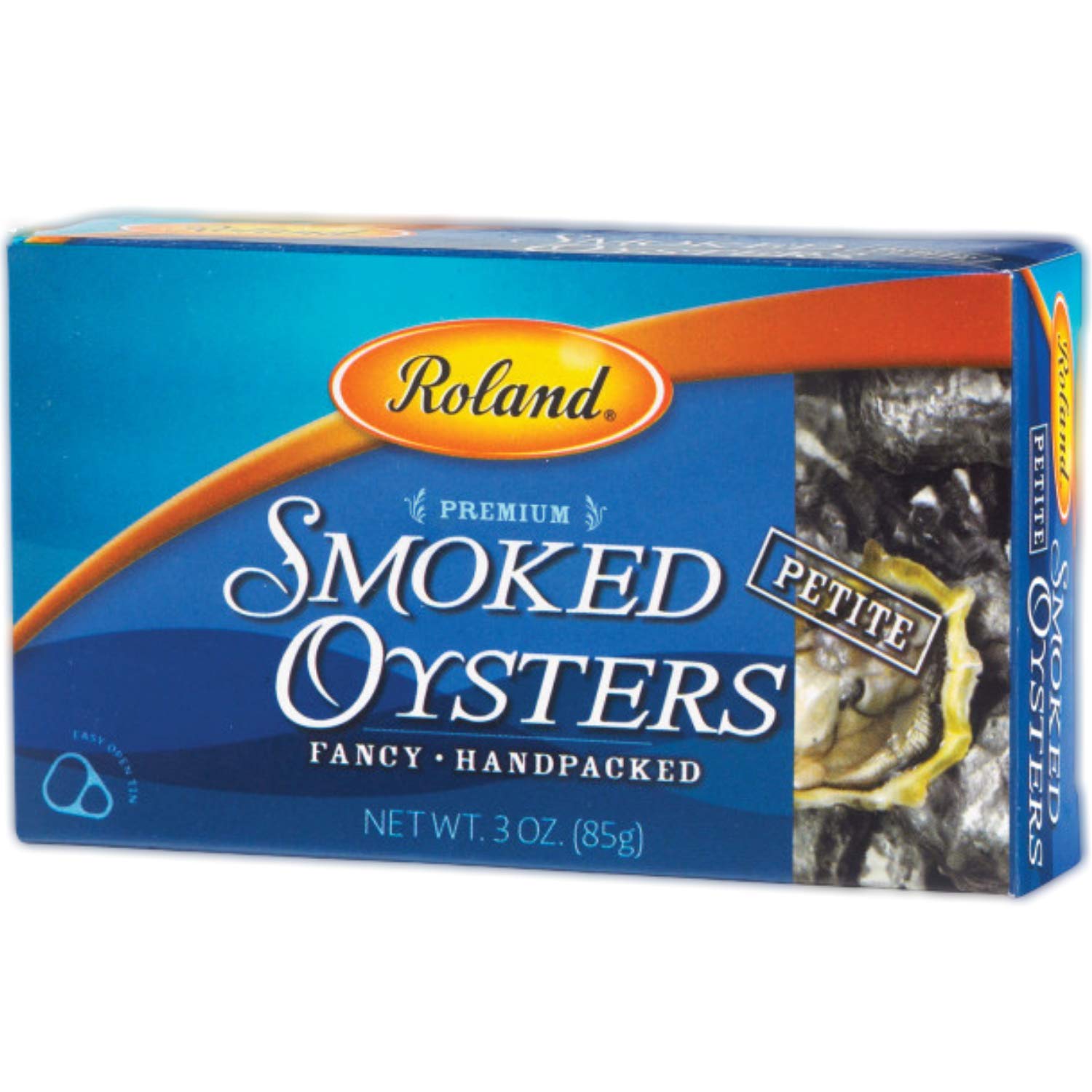 Roland Foods Petite Premium Smoked Oysters in Oil, Wild Caught, 3 Ounce Tin, Pack of 10 Smokey, Typical Of Oyster 3 Ounce (Pack of 10)