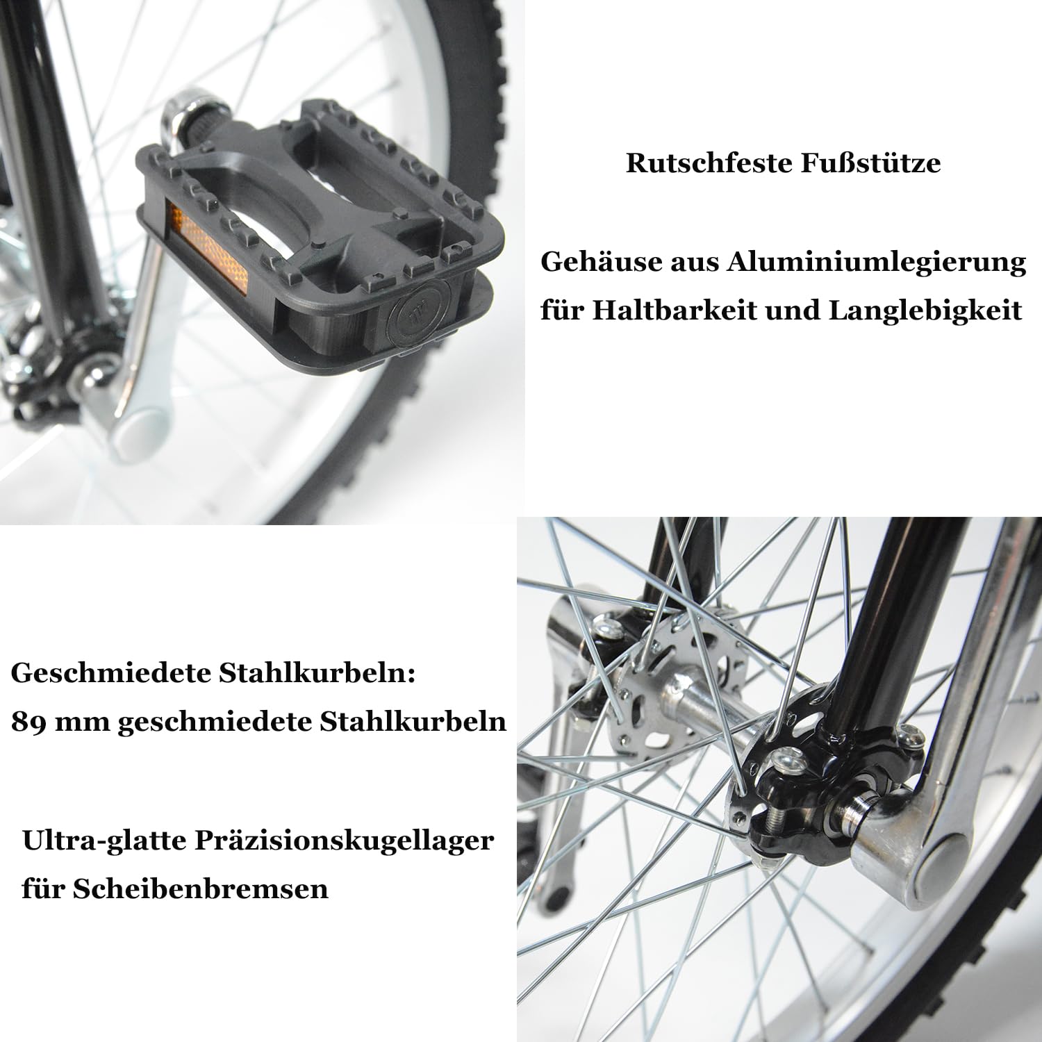 MYOYAY Einrad 20 Zoll Balance Training mit Einradständer Höhenverstellbar 20" Luxus Einrad für Kinder Erwachsene, Unisex Unicycle Fahrrad für Profis Outdoor Sportarten, Schwarz