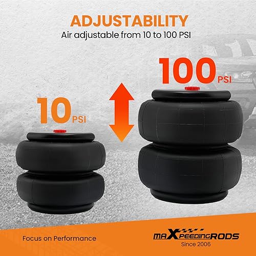Miniatura 2 de maXpeedingrods Kit de bolsas de suspensión neumática de 5000 libras para Chevy Silverado 1500 1999-2006 para GMC Sierra 1500 1999-2006 2WD y 4WD Air