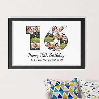 Customized Number Photo Frame for Parents, Frame wall art, Customizable Photo Frame, Wall hanging, Custom Date & Year printed Picture Frame, Home decor