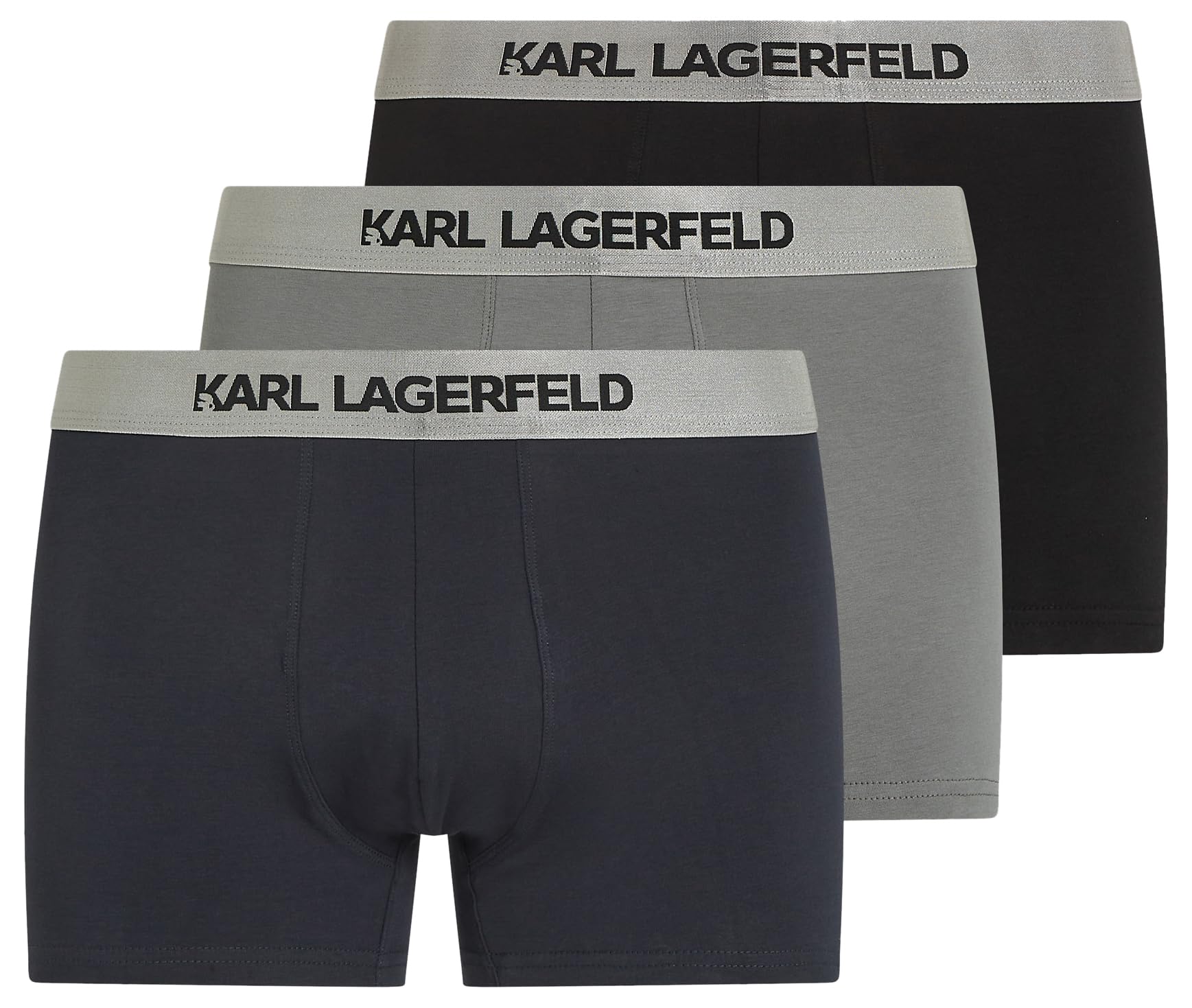 Karl Lagerfeld Herren Metallic Elastic Trunk Set(3 Pack)