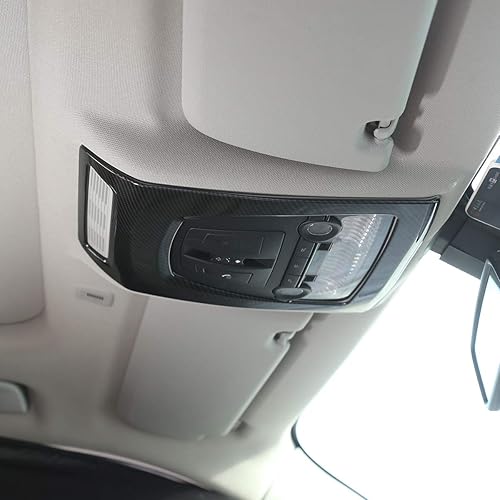 Miniatura 4 de YIWANG Pegatinas de marco de luz de lectura frontal interior ABS estilo fibra de carbono para BMW X3 F25 2011-2017, X4 F26 2014-2017,5 Series F10