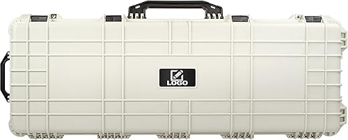 Miniatura 7 de Eylar Funda rígida protectora para rifle de rodillo de 48 pulgadas con placa de logotipo personalizada y espuma, impermeable y a prueba de golpes