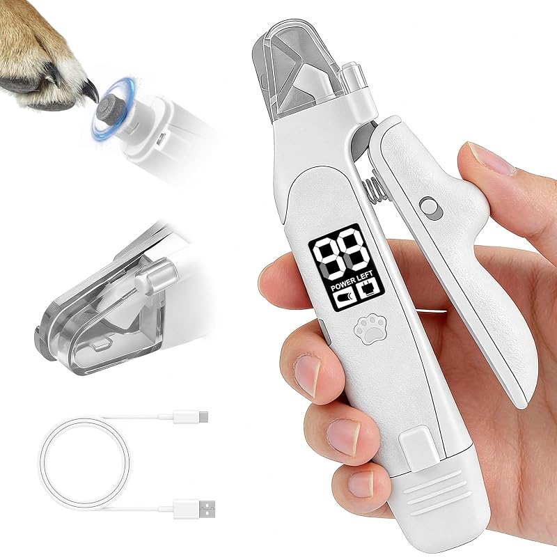 Cortador e Lixador de Unhas 2 em 1 para Cães e Gatos com LED Scartink LHT-002