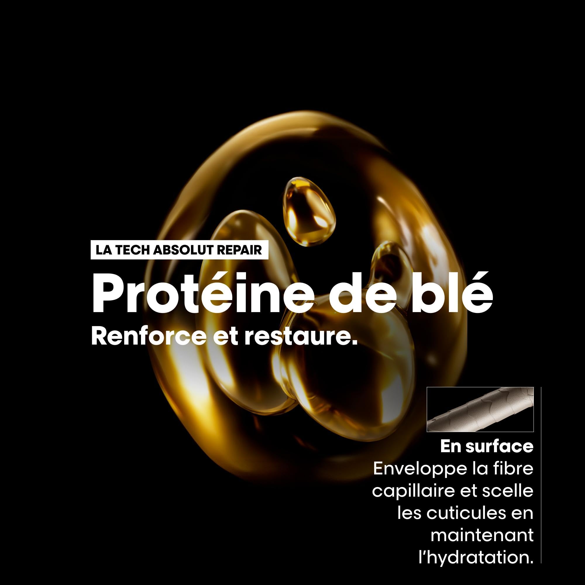 L'Oréal Professionnel, Coffret Cadeau Absolut Repair, Routine Réparatrice, Cheveux Secs & Abîmés, Trio Shampoing + Masque + Huile 10-En-1, Édition Limitée Serie Expert