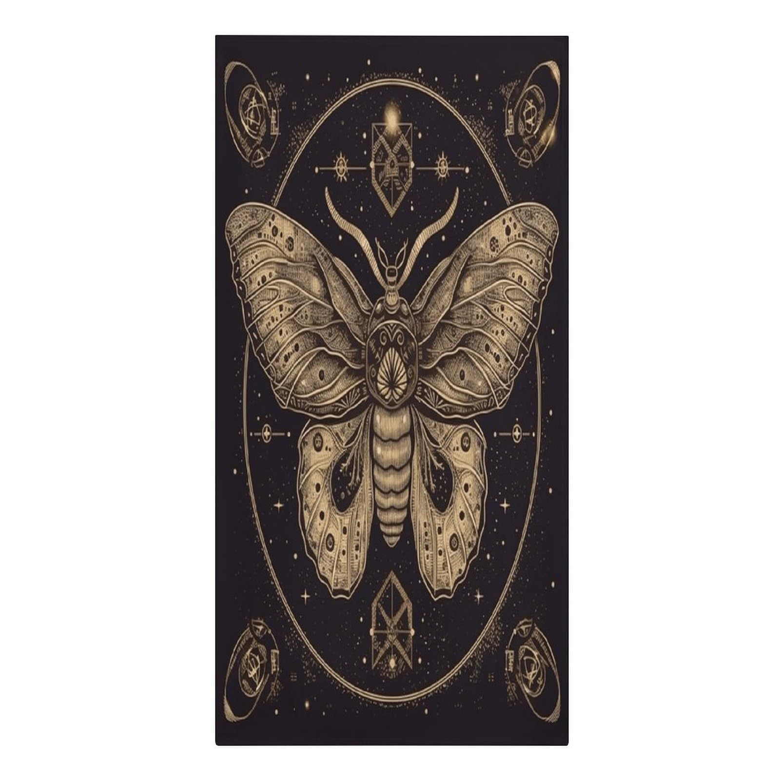 VstaDank Moth Beach Towel Vacation Essentials Sand Free Soft Quick Dry Swim Towels 61"x30" Modern Extra Large Towels Lightweight Microfiber Beach Towel for Swimming Pool