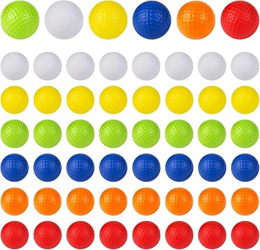 REHALY 108 Pcs Foam Golf Practice Balls Bulk, Realistic Feel Flight Training Balls, Soft Foam Golf Balls for Backyards Swing Practice Driving Range Indoor Outdoor Training