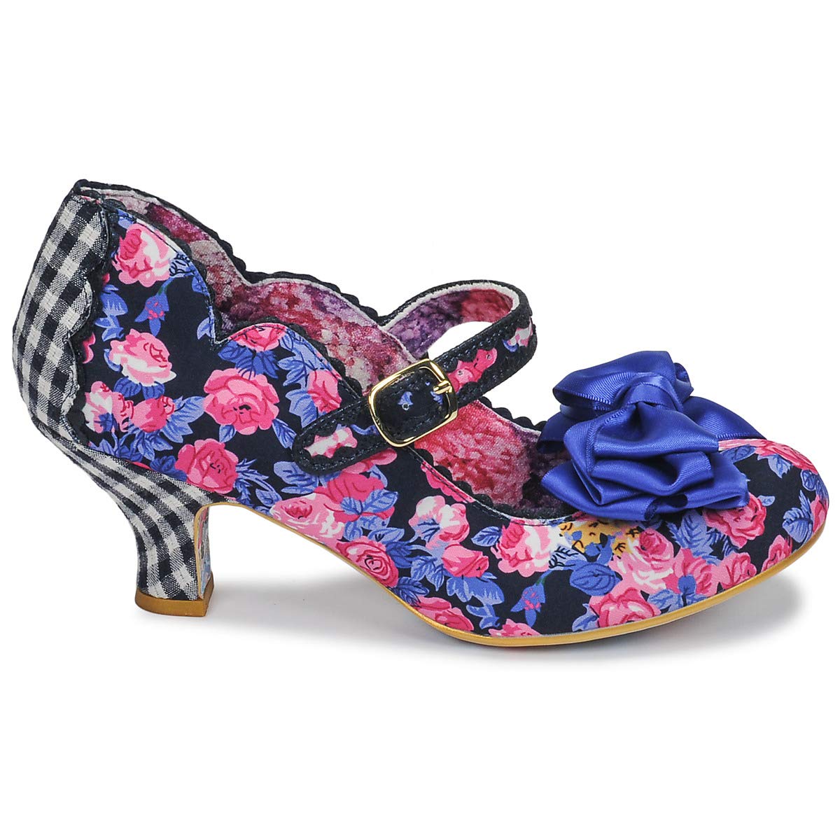Irregular Choice Damska letnia bryza Mary Jane, (niebieska kwiatowa)