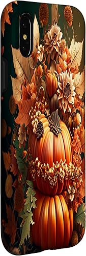 Miniatura 9 de Funda para iPhone 13 Pro Max con diseño de hojas otoñales y calabazas