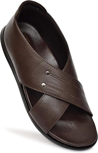 HEALTH FIT Men's Diabetic &amp; Orthopedic Sandal/Doctor Sandal &amp; Foortwear with Extra Soft MCR - PU Pad Comfortable 115