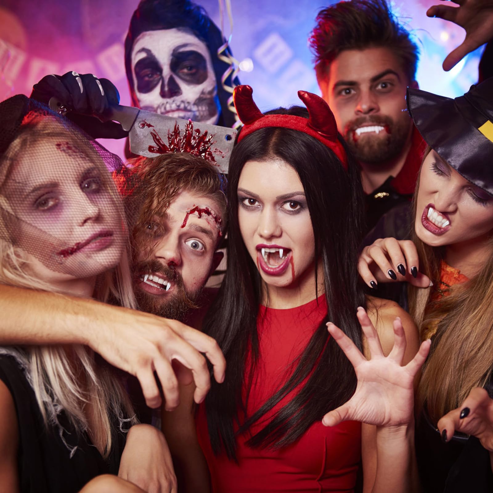 2 Pièces De Dents De Vampire, De Dents De Zombie, De Fausses Dents Pour