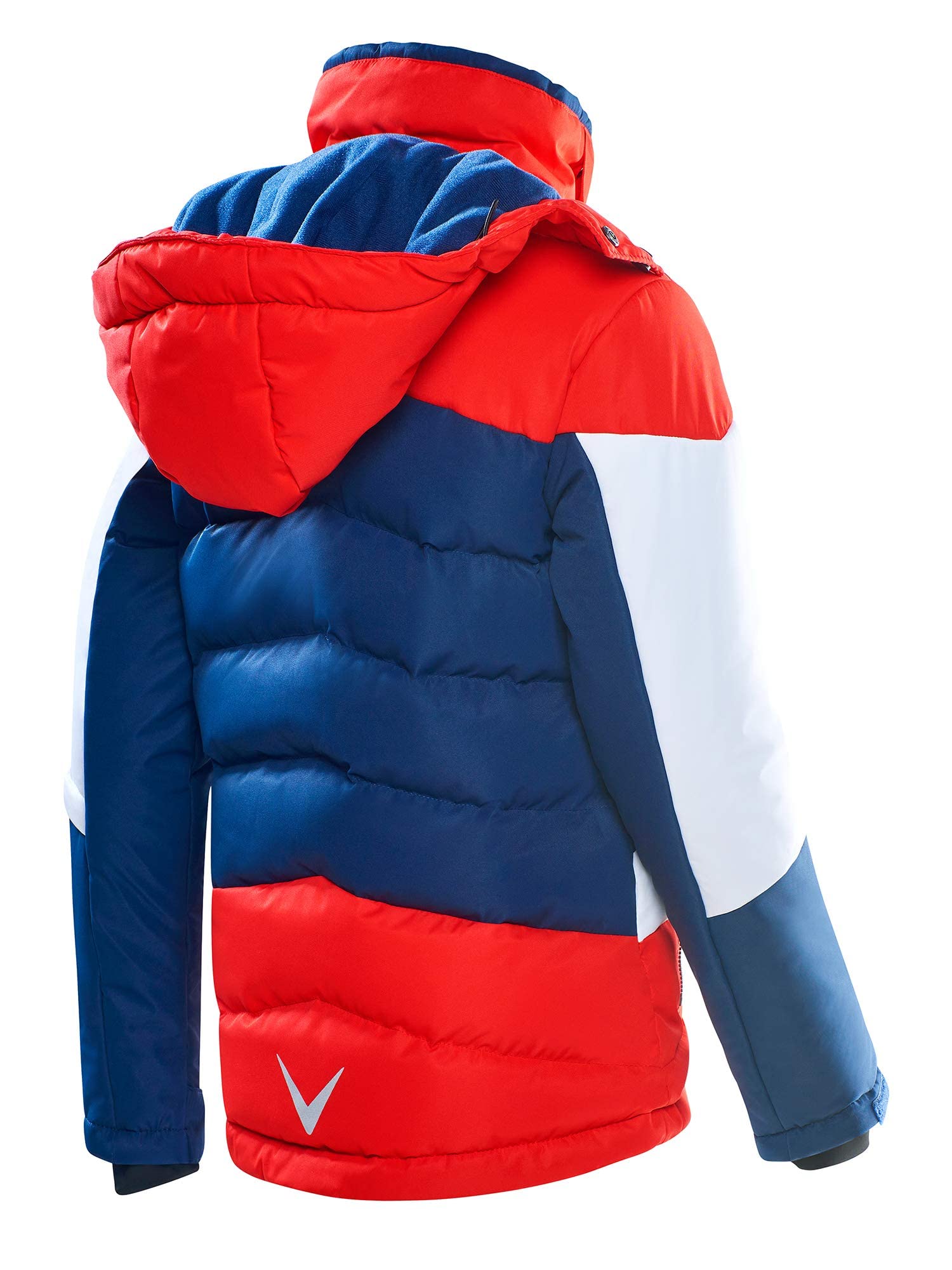Black Crevice Veste de Ski pour Enfants I en diverses Couleurs et Tailles I Veste Coupe-Vent et imperméable pour Enfants I Poches à Fermeture éclair imperméables I avec Capuche