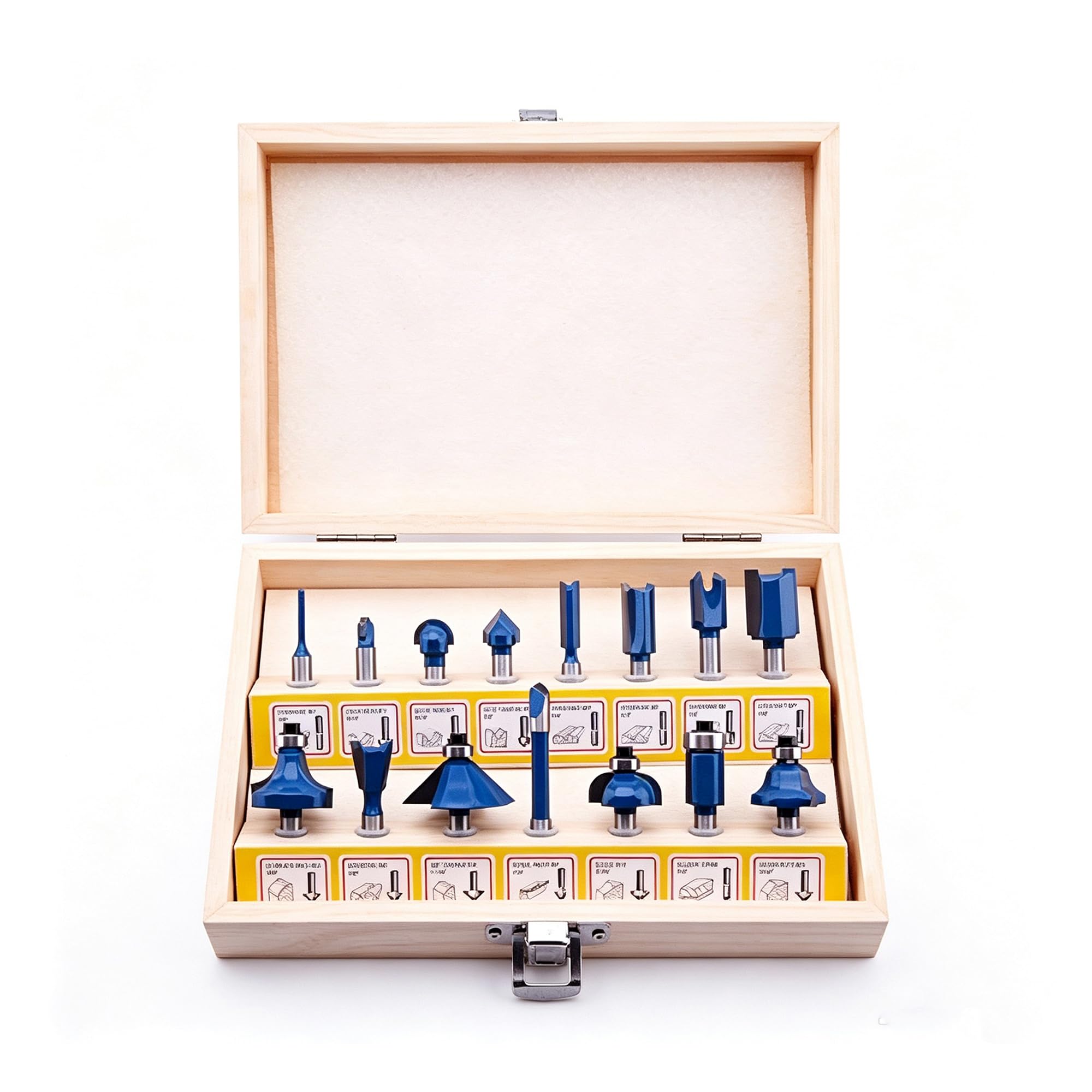 LU&MN Carbide Router Bits - 15 Piece Set -1 LU&MN Carbide Router Bits - 15 Piece Set -1