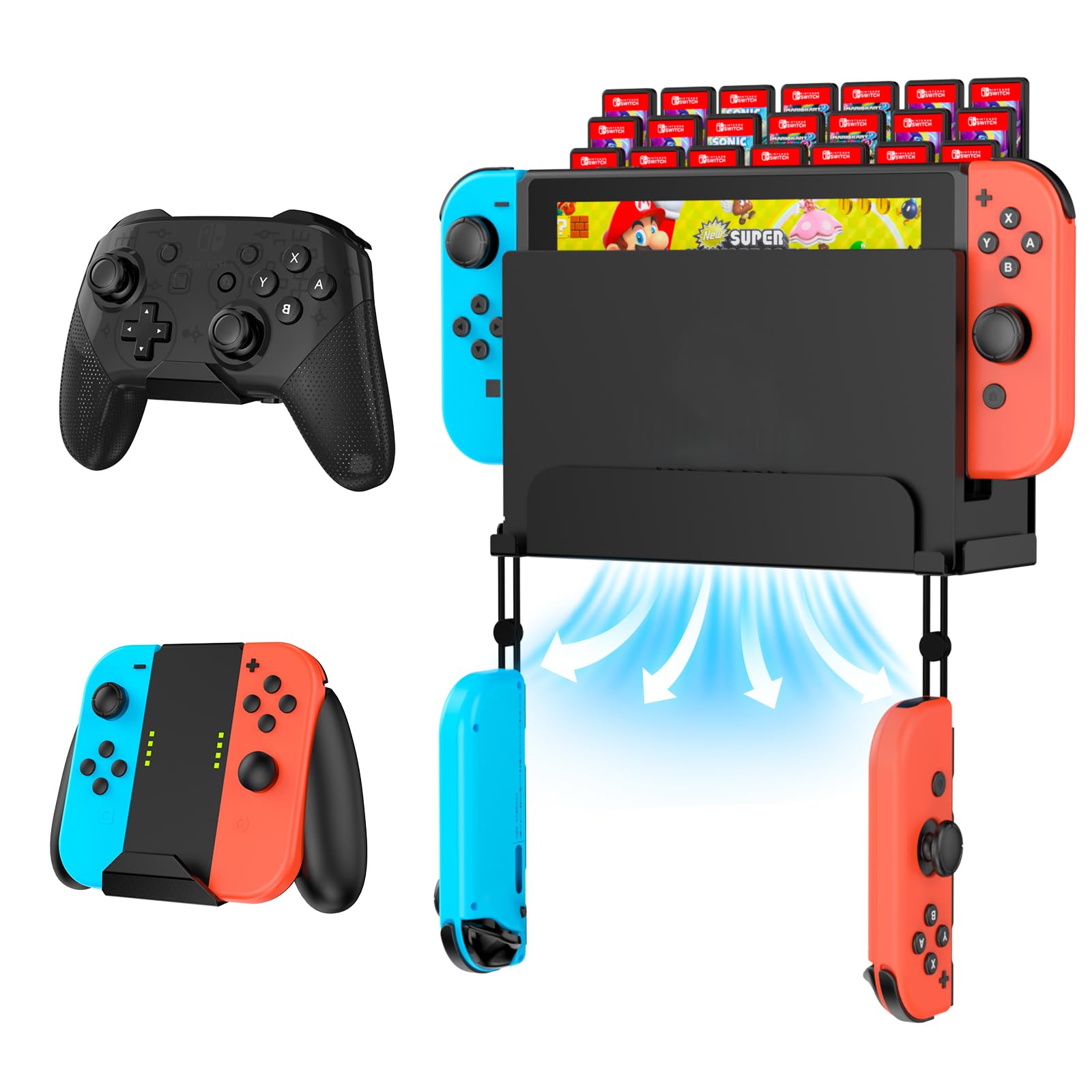 Amazon.com: KUNSLUCK Wall Mount for Nintendo Switch/Switch