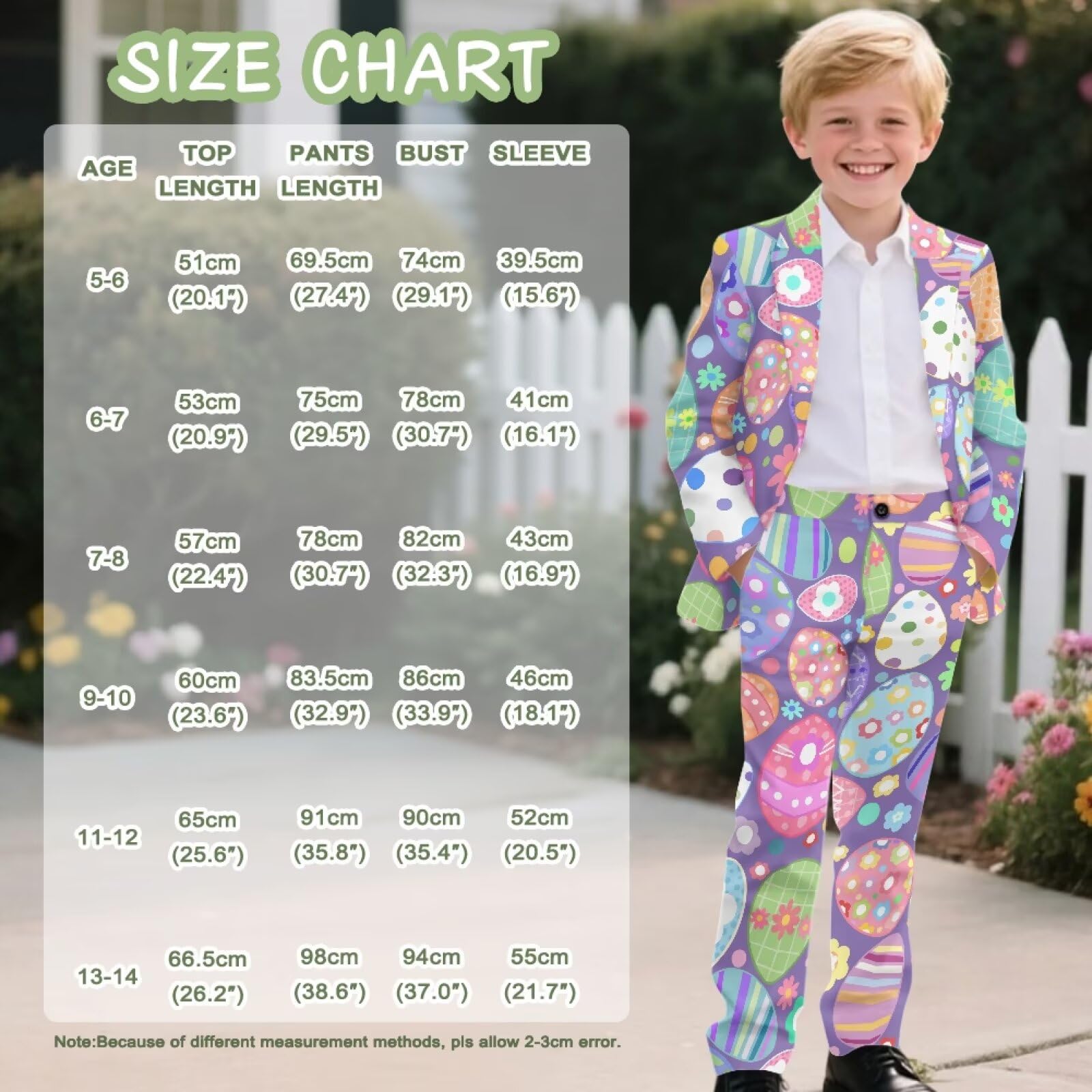 Biyejit 2-teiliges Jungenanzug-Set mit einem Knopf, Blazer und Hose, formelle Smokingjacke für Hochzeit, Party, Outfit, 5–14 Jahre