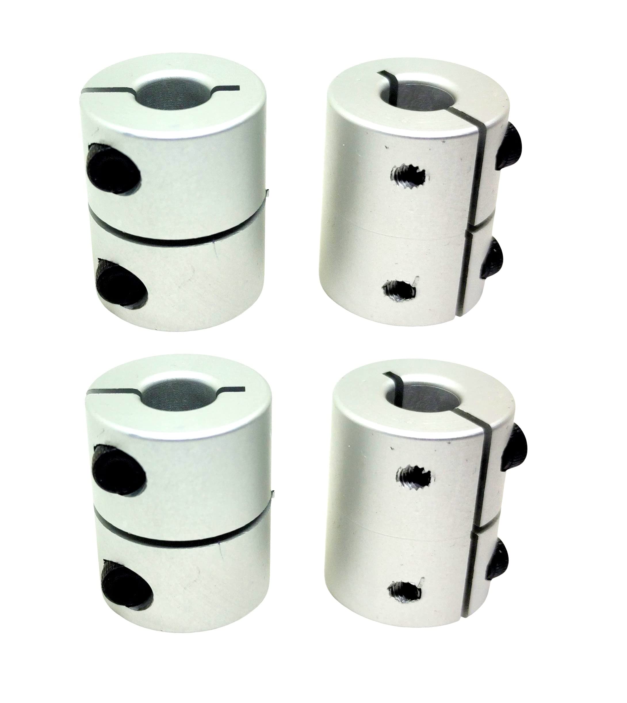 INVENTO 4Pcs 8x8mm Motor Jaw Shaft Coupler Aluminum 8mm to 8mm Rigid Self Centering Coupling for 3D Printer Z Axis Nema 17 Stepper Motor DIY-picture-18
