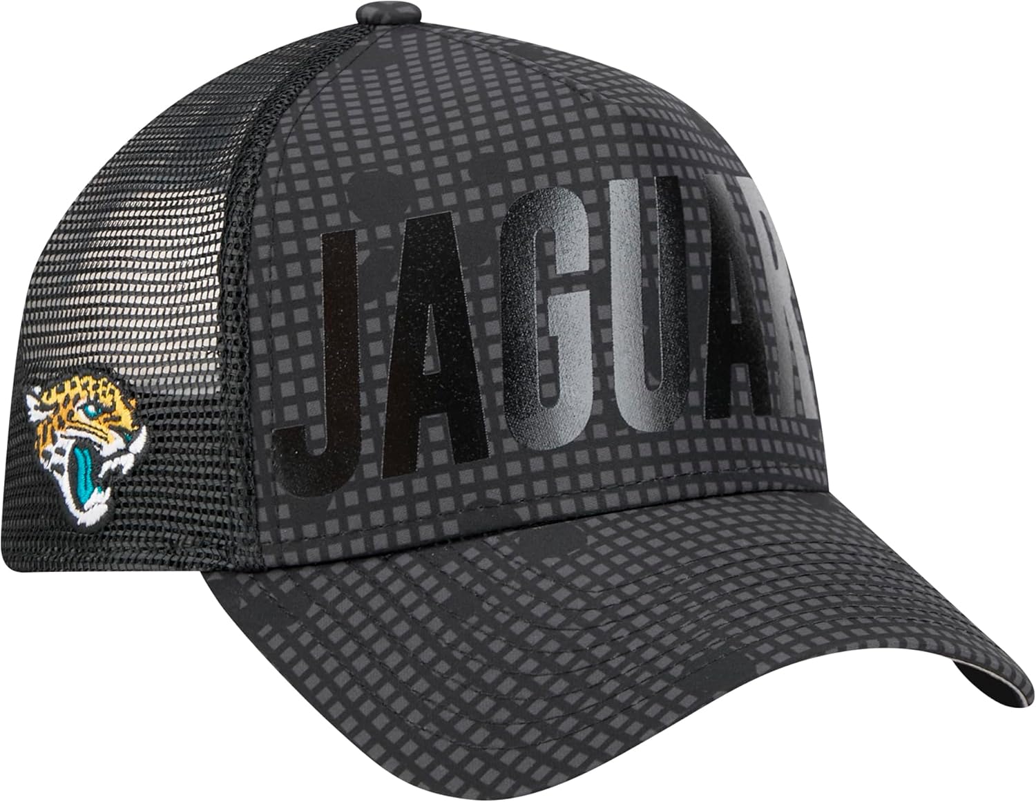 New Era Men's NFL Throwback Midnight Ink Tonal Text A-Frame Trucker 9FORTY Adjustable Hat