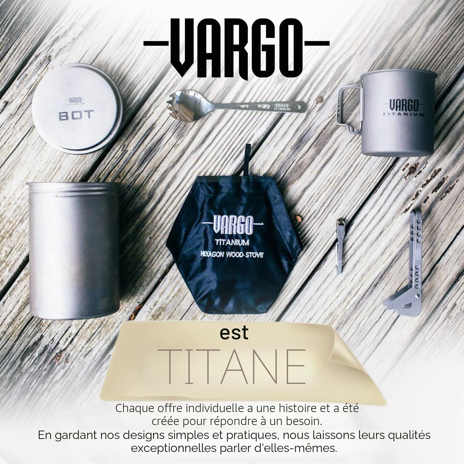 Vargo Titanium DIG DIG Outil