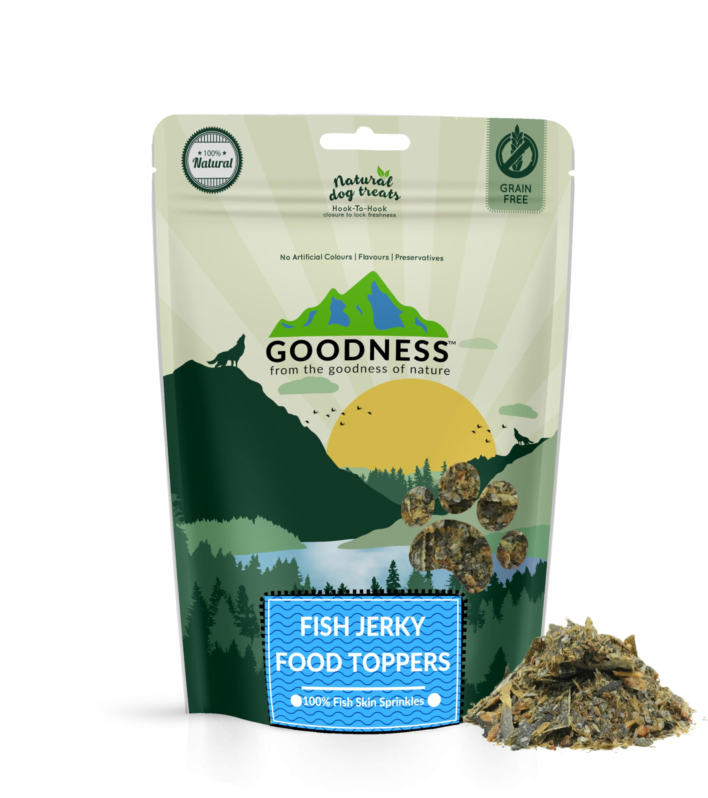 Goodness Fish Recipe Dog Food Topper for Picky Eaters | Nutrition Topper | For Healthy Skin & Glossy Coat, Strong Joint Support, Heart, and Gut Health | Human Grade Ingredients | All Life Stages-100 g (B0D9PCHXSP) Amazon Price History, Amazon Price Tracker