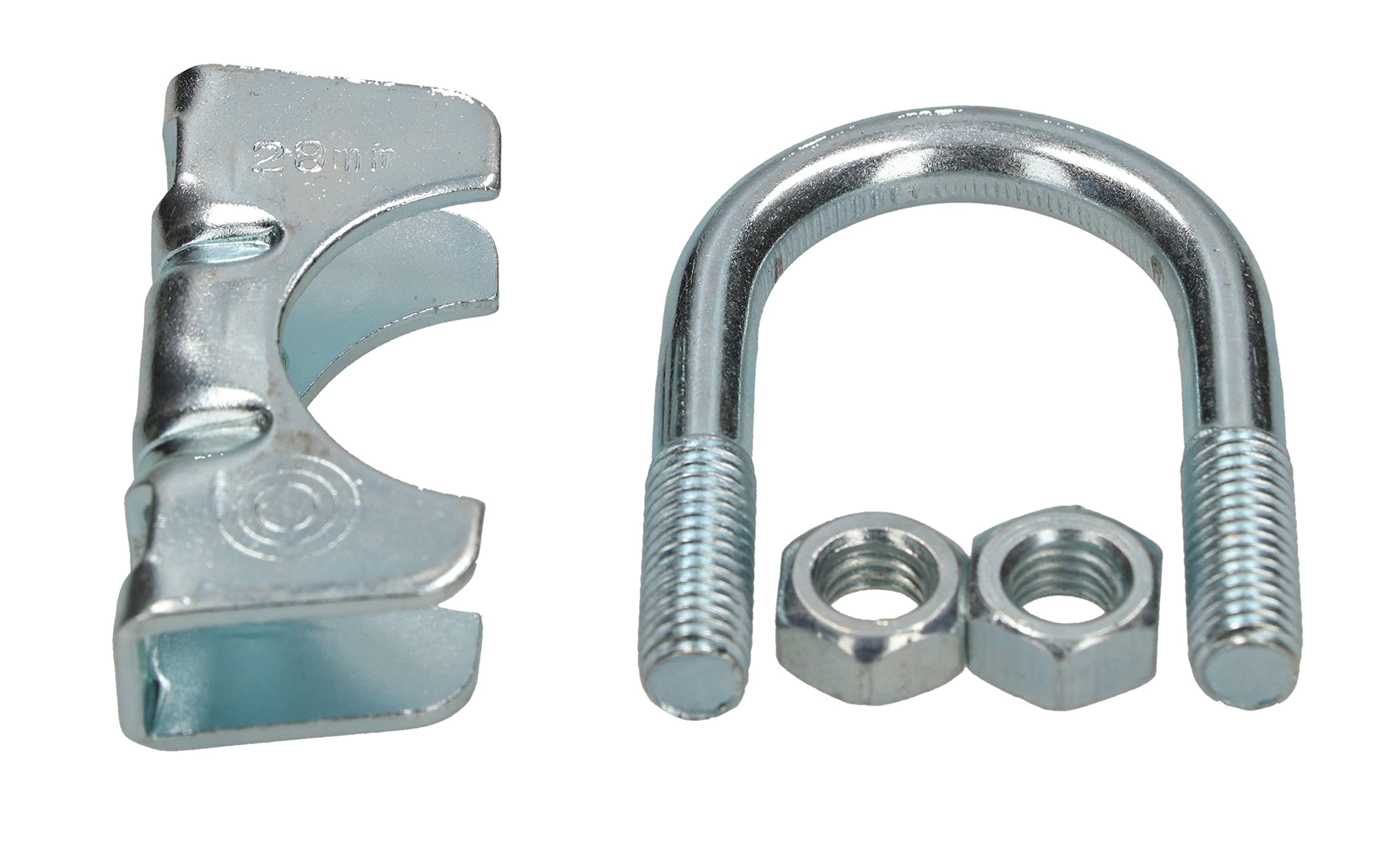 Morsetti Per Tubi Di Scarico | 2 Pezzi Diametro 65mm | In Acciaio Zincato | Per Auto, Moto E Antenne - Foto 5