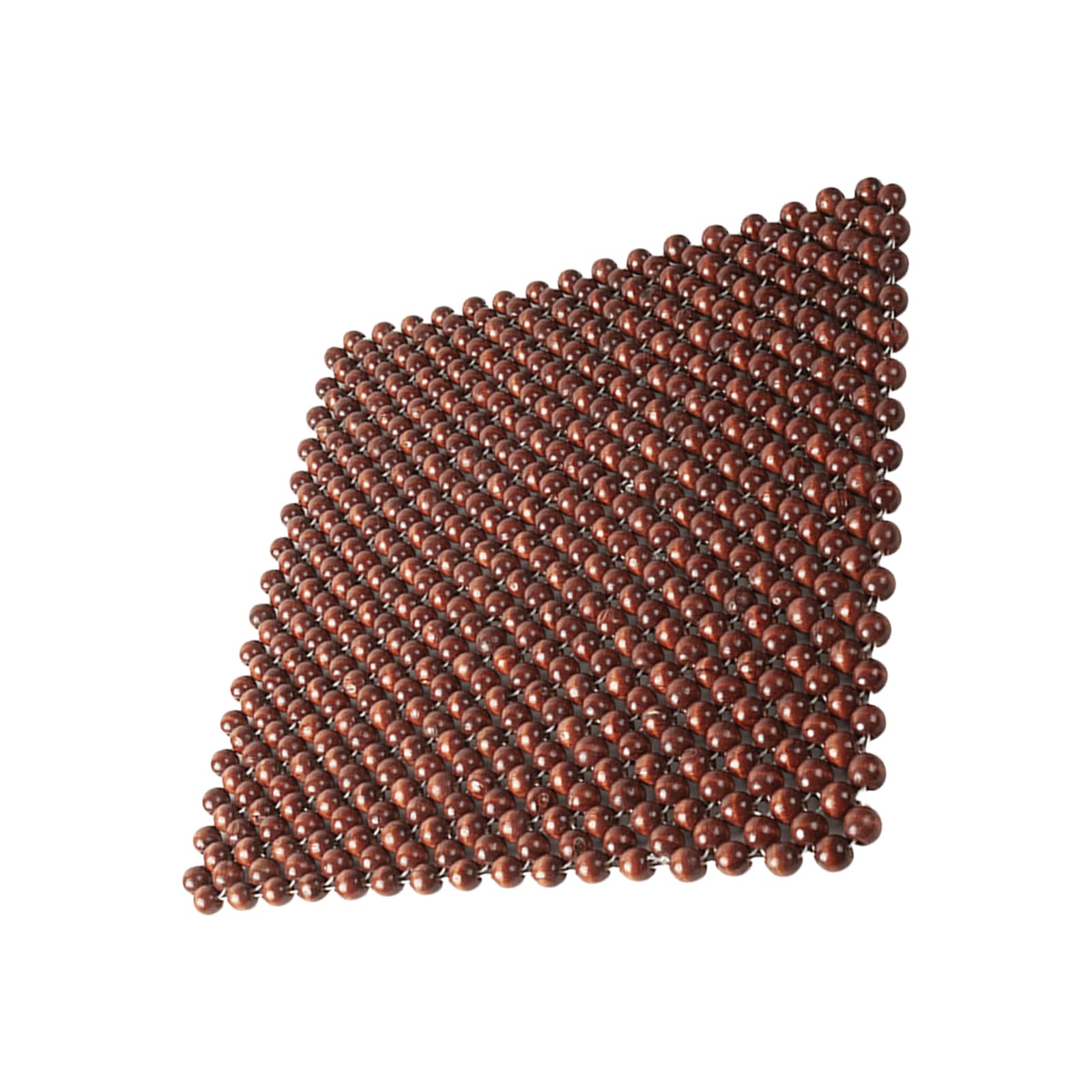 Tsophreniq Coffee Color Wooden Bead Mat Ergonomic Seat Cushion 16Inch Square Cushion Breathable 3 Color Wooden Bead Seat