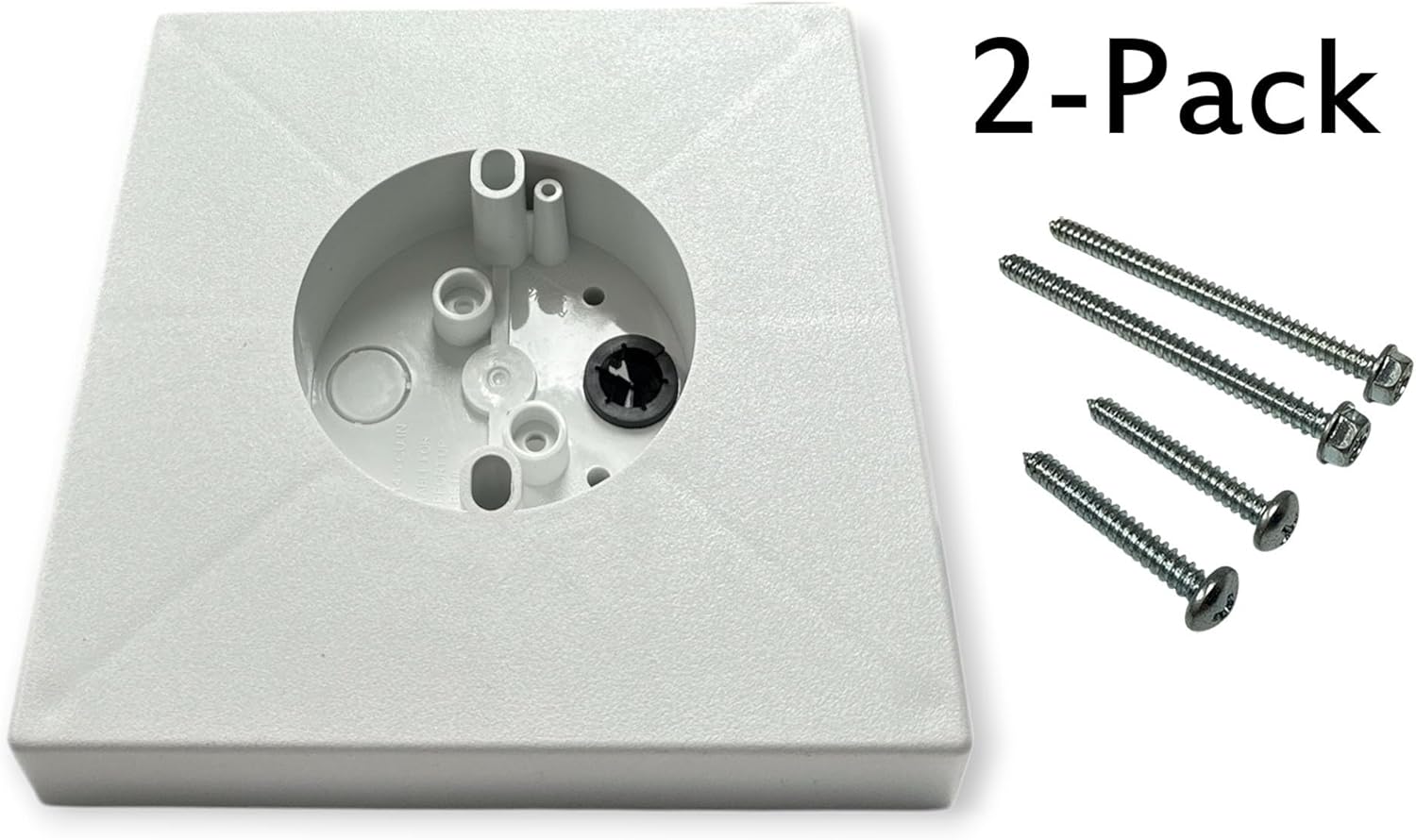 iMBAPrice IMBA-FB900-2 Ceiling Fan & Light Fixture Mounting Box, White Non-Metallic Support Bracket for New Construction, Fits Cathedral & Sloped Ceilings 80°+, 2-Pack