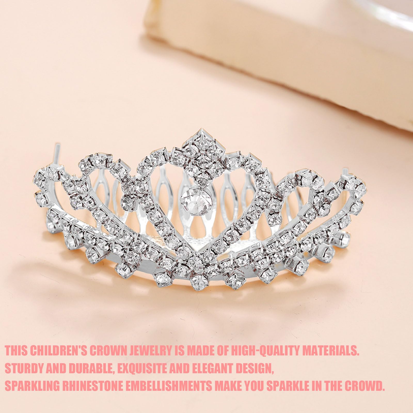 4.5 inch high tiara with built in combs ?NEW _57.JPG?set_id=8800005007 main image 4
