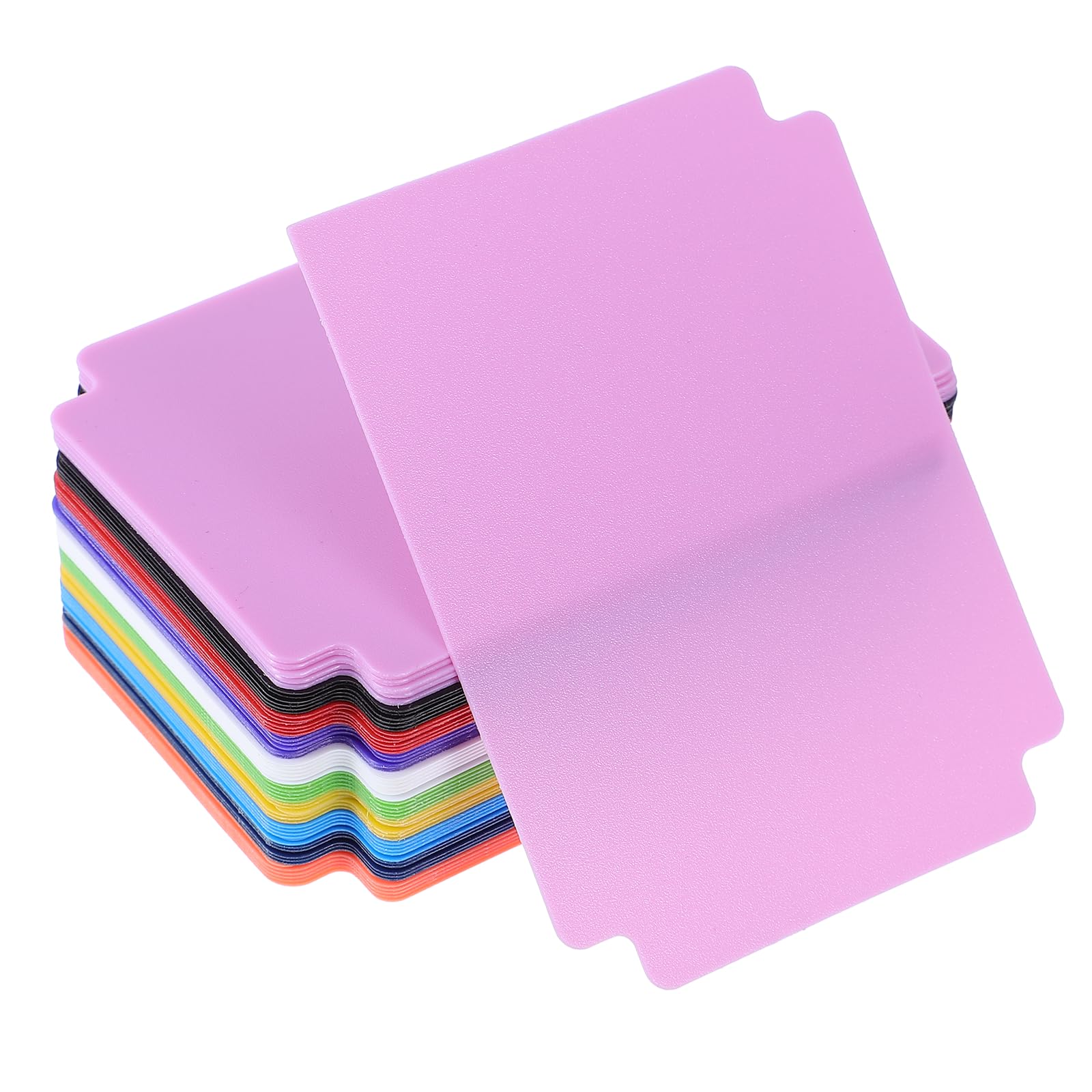 60 Pcs Trading Card Dividers Plastic Card Separators Multicolor Blank Carde Box Divider Cards for Sports Games Cards Separators with Tabs Organizer 2.71 x 3.7 in for Sports Games Photocard — image 1
