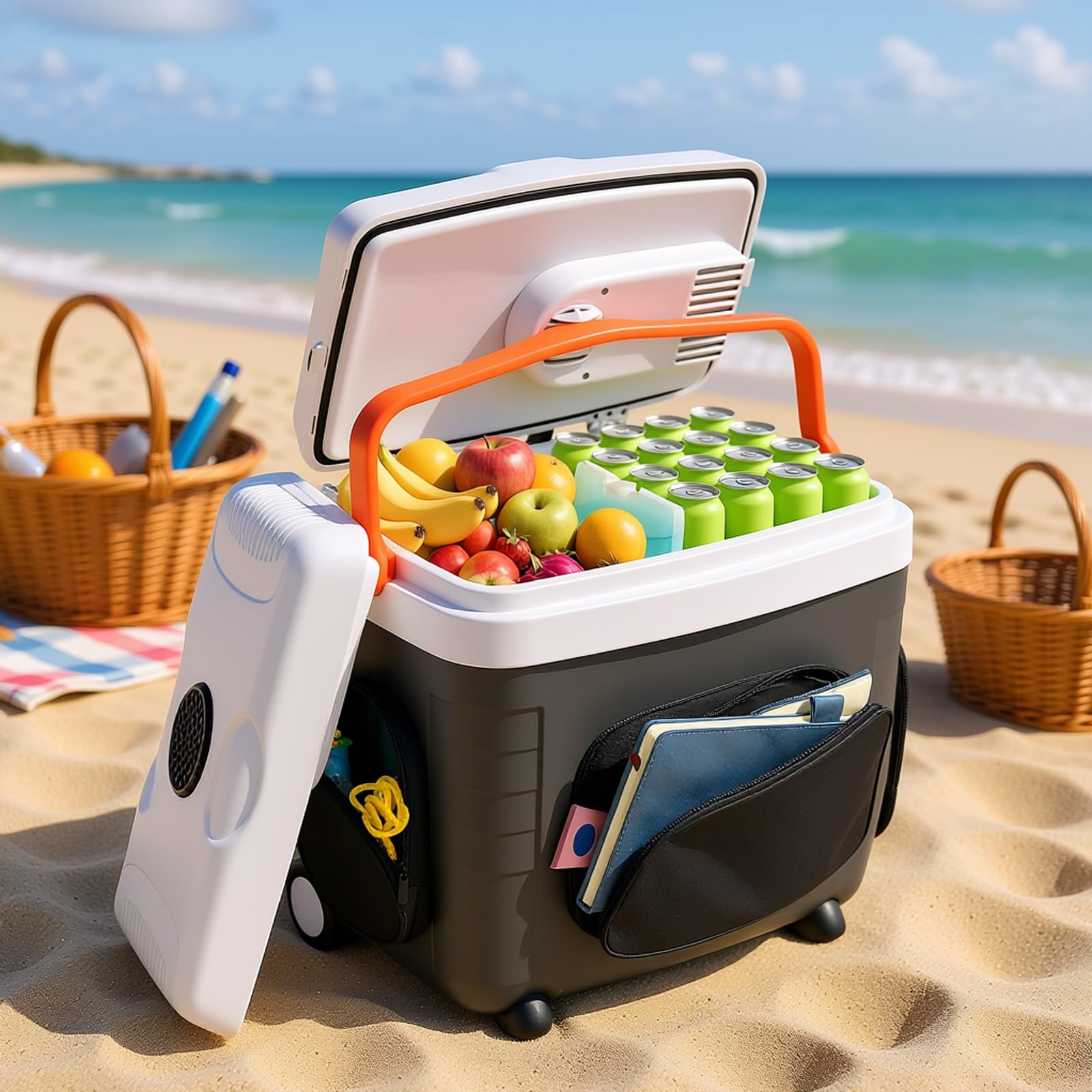 Amazon.com: ADVWIN 32 Qt (30L) Electric Car Cooler & Warmer with