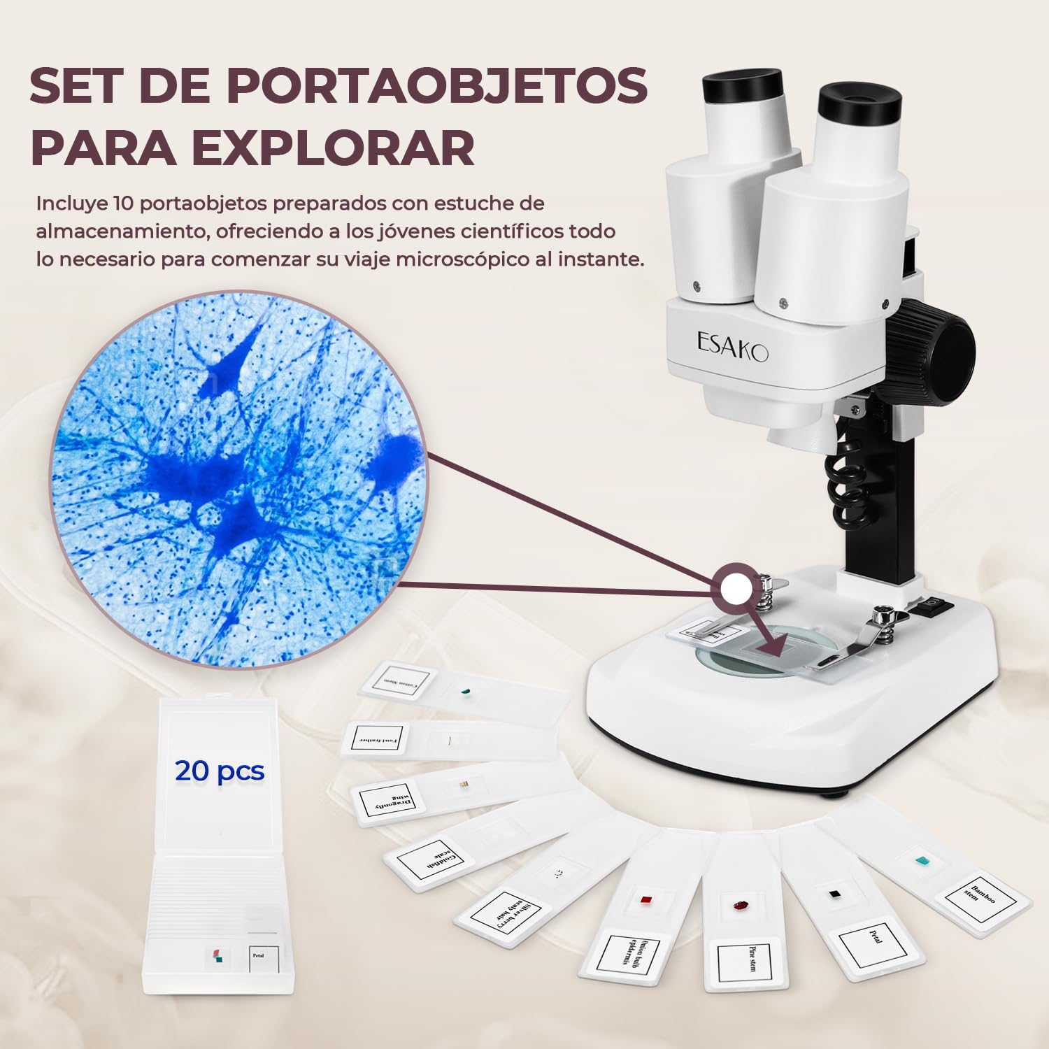 ESAKO Microscopio para niños