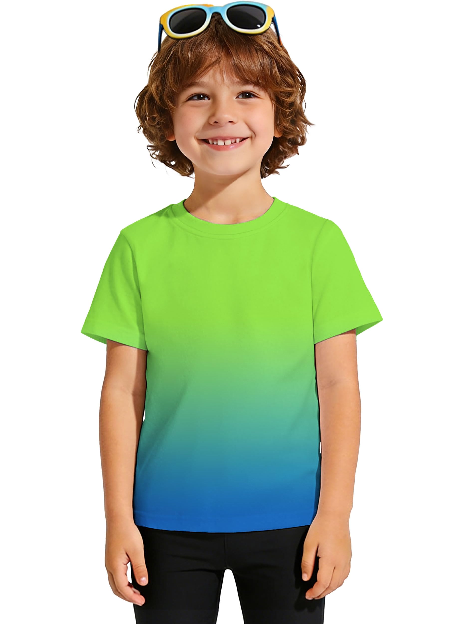 ANGEL CITIZ UPF 50+ UV Shirt Kinder Mädchen Schutzkleidung Jungen Badeshirt Kurzarm Schwimmshirt Wassersport Top 125-155