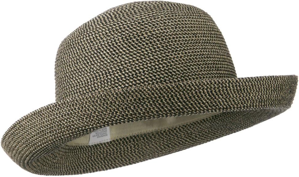 UPF 50+ Tweed Cotton Paper Braid Medium Kettle Brim Hat - OSFM