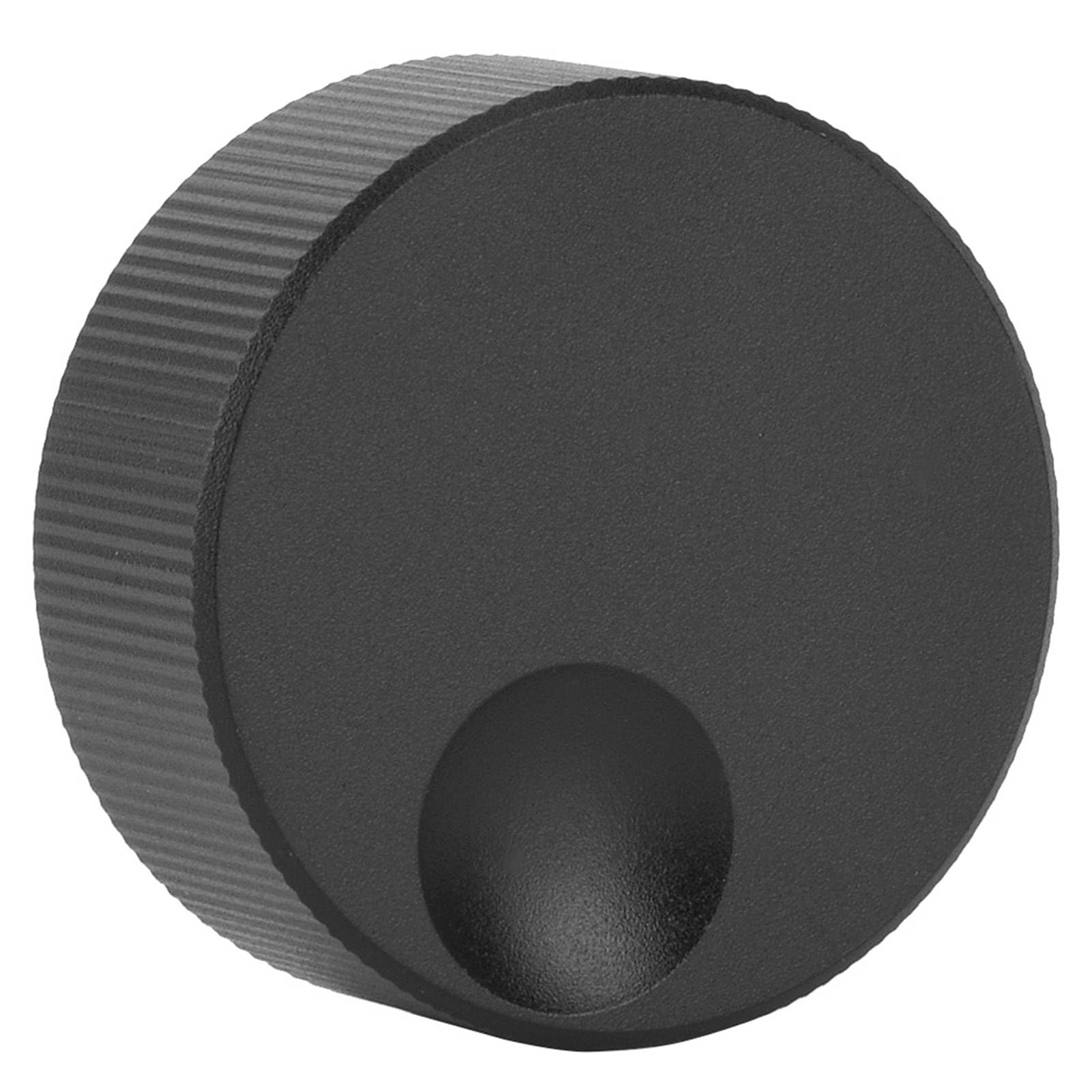 Manopola di Controllo del Volume, Manopola in Alluminio Massiccio da 6 Mm, con Superficie Satinata Nera con Struttura Antiscivolo, Ideale per Potenziometro e Apparecchiature Audio