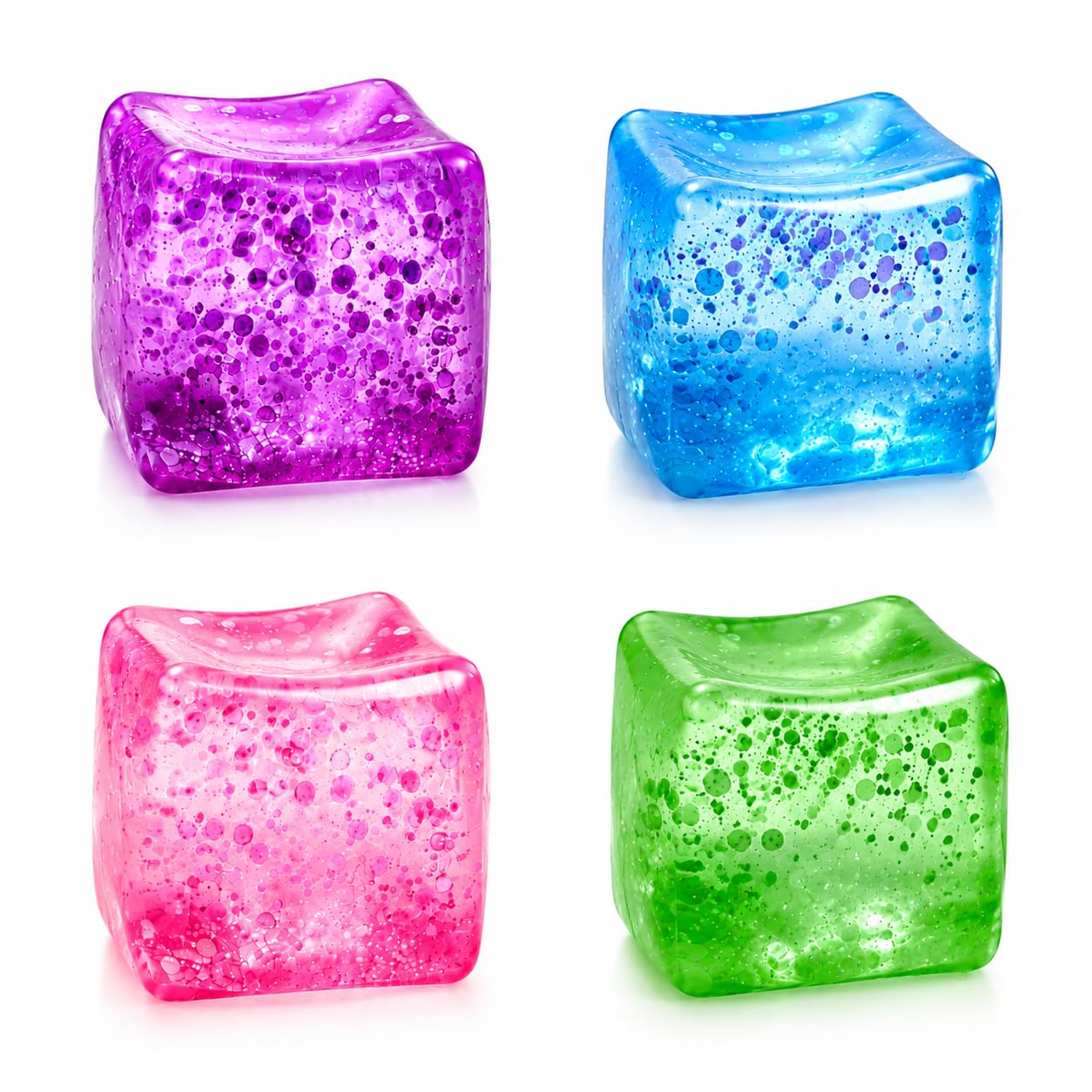 Jr Billionaire Slow-Rise Squishy Ice Cube Fidget Toy for Kids & Adults | Soft Sensory Stress Relief Squishy Ball | Stretchable, Squeezable & Slow Rebound Anxiety Relief Toy 4.5 cm-image-48