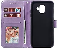 Vista 11 de LEECOCO for Samsung A6 2018 Case Mandala Embossing Luxury PU Leather Flip Notebook Wallet Bookstyle Magnetic Stand Card Slot Folio Bumper Protection