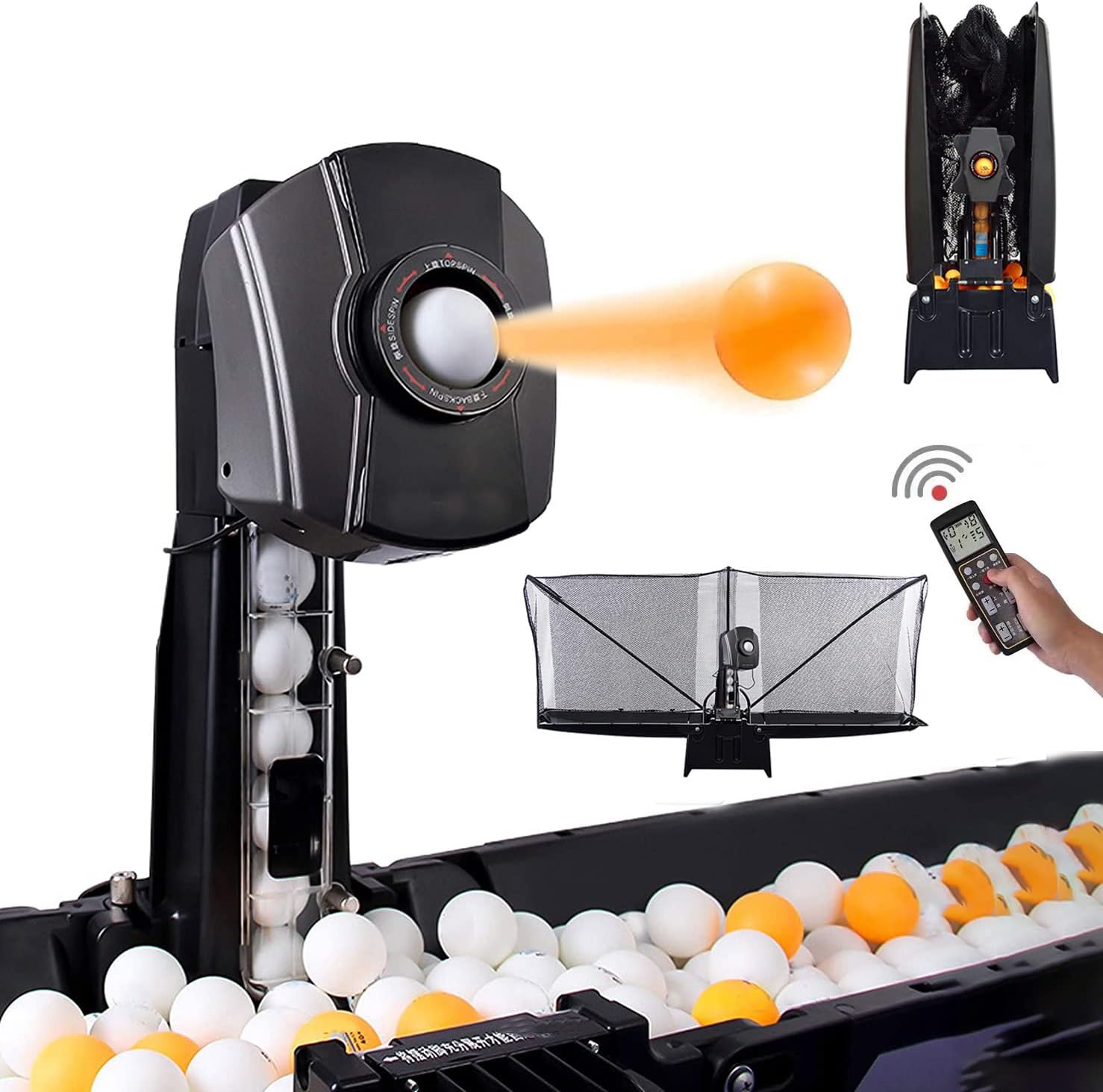 Table Tennis Robot - Automatic Ping Pong Machine with 36 Spin Balls, Perfect for Practice & Training - Ball Launcher for Table Tennis