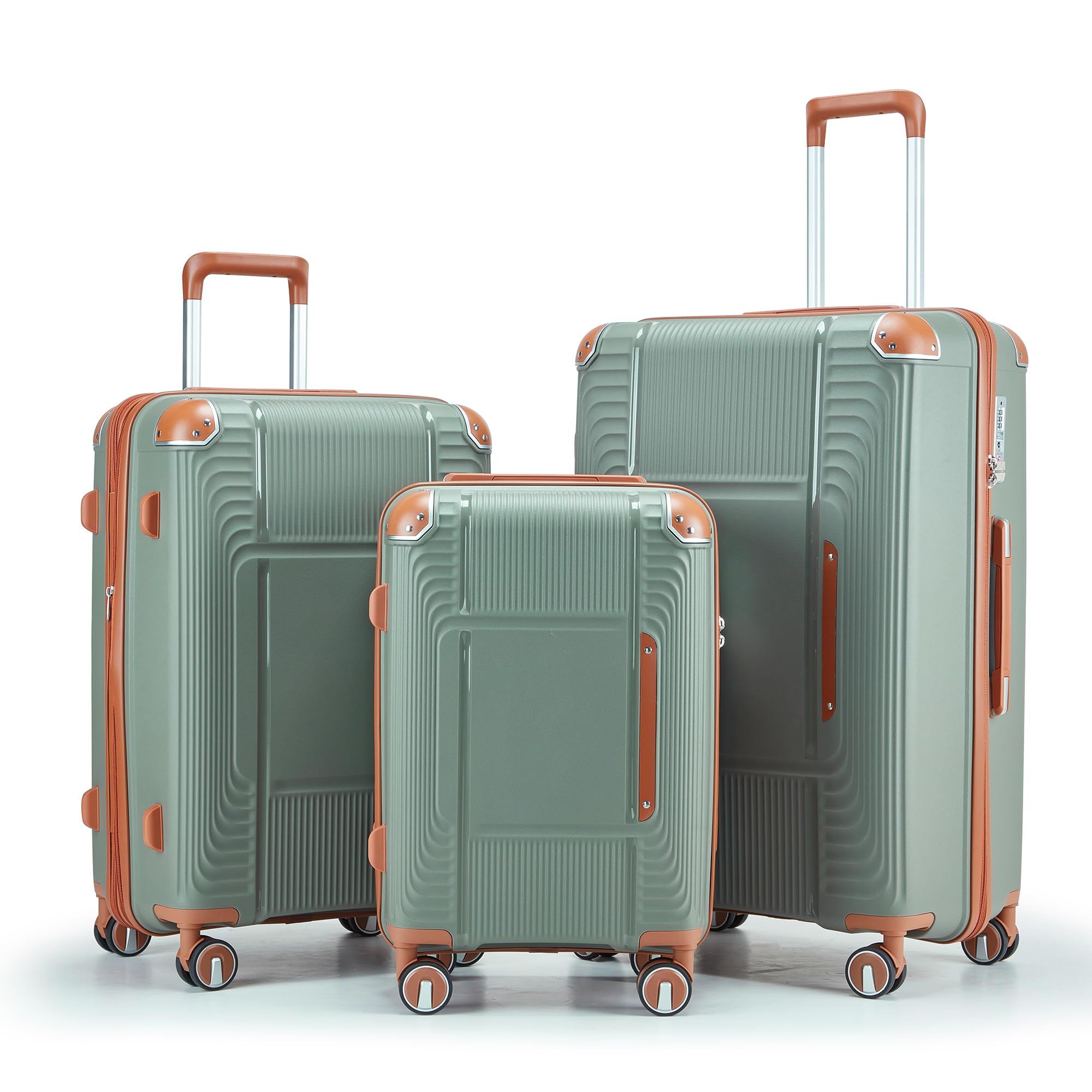 3 Piece Luggage Set with YKK Zippers and TSA Lock