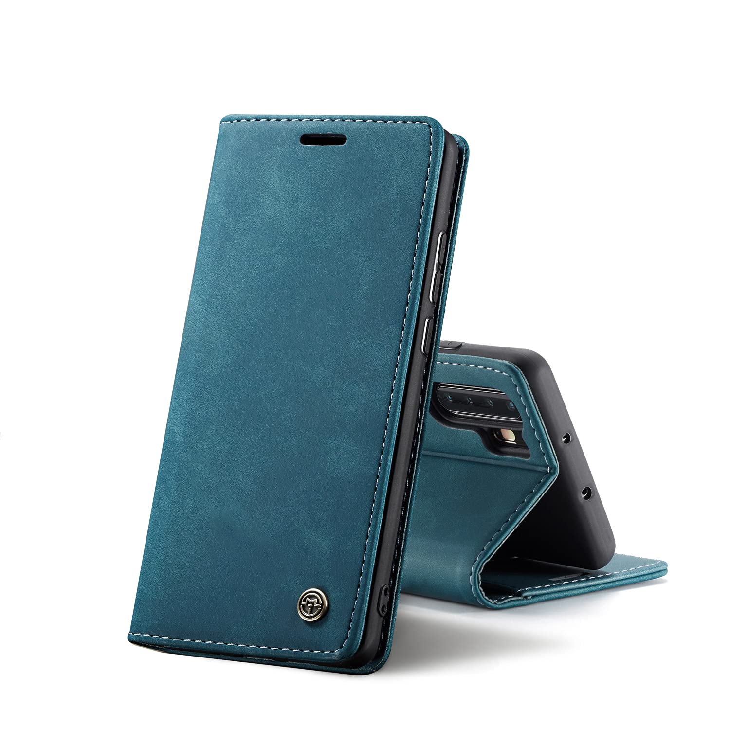 Custodia In Pelle PU Con Portafoglio Per Huawei P30 Pro – Chiusura Magnetica, Slot Carte, Funzione Stand – Blu