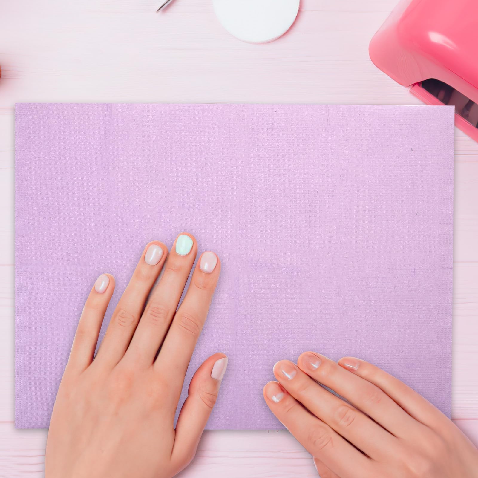 POPETPOP Tovaglietta Monouso per Manicure da 125 Fogli Non Tessuto Assorbente per Uso Professionale e Decorazione Corpo