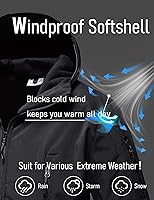 Vista 5 de MAGCOMSEN - Chaqueta táctica con capucha para hombre, impermeable, suave, abrigo de invierno