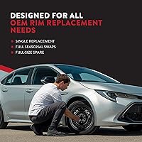 Vista 6 de Toyota Corolla - Agarradera de rueda de acero, 15" 5, rin de acero de 15X6 pulgadas