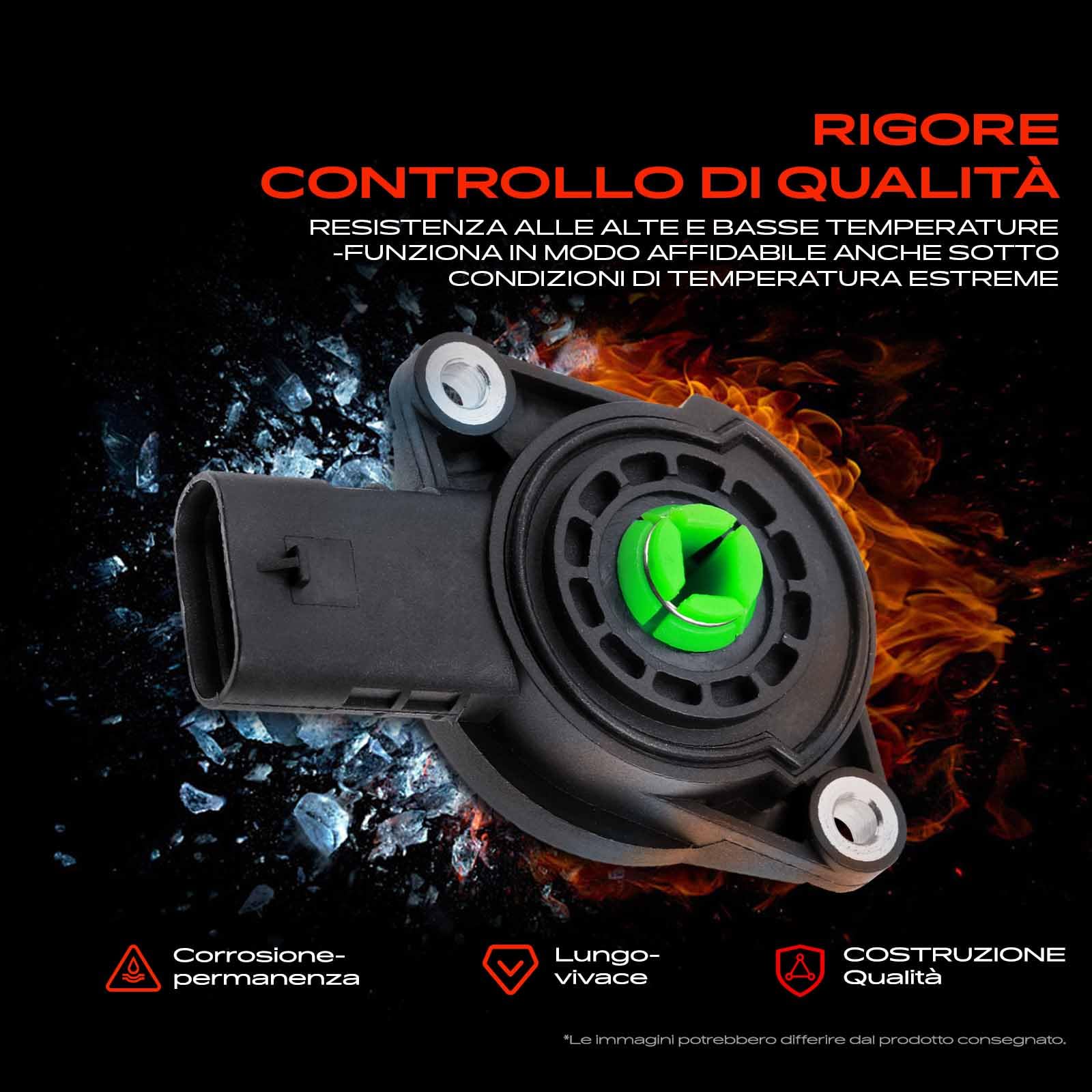 Frankberg Sensore valvola tubo di aspirazione 3-Poli Compatibile con A4 Avant 8K5 Golf VI 5K1 Q3 8UB 8UG O.c.t.a.v.i.a II Combi 1Z5 A4 8K2 Replace# 07L907386